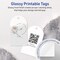 Avery Printable Arched Printable Tags, Sure Feed Technology, 2" x 3-1/2", Glossy White Cardstock, Print-to-The-Edge, Laser/Inkjet Printable, 80 Total